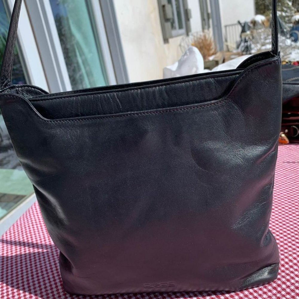 INVENTORY REDUCTION SALE! Bree Black Italian Leather Shoulder Bag